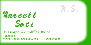 marcell soti business card